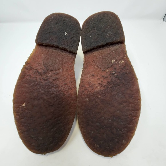 Lands End Mens Tan Khaki Canvas Chukka Boots Size 8 Lace Up Gum Soles Ankle - Picture 9 of 9